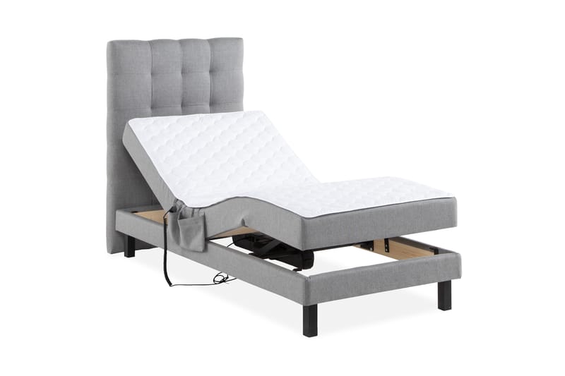 Dream Justerbar Seng 90 - Lysegrå - Regulerbar seng