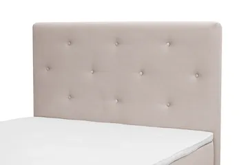 Dream Komplett Sengepakke 120x200 cm Asymmetriske knapper - Beige - Møbler - Senger - Komplett sengepakke