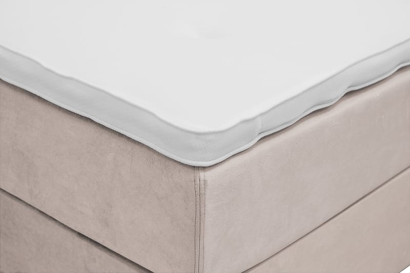 Dream Komplett Sengepakke 120x200 cm Asymmetriske knapper - Beige - Møbler - Senger - Kontinentalsenger