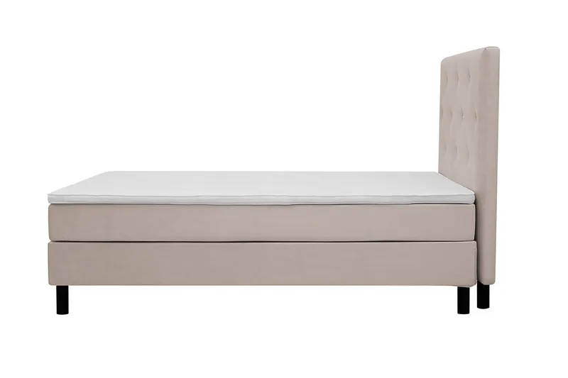 Dream Komplett Sengepakke 120x200 cm Asymmetriske knapper - Beige - Møbler - Senger - Kontinentalsenger