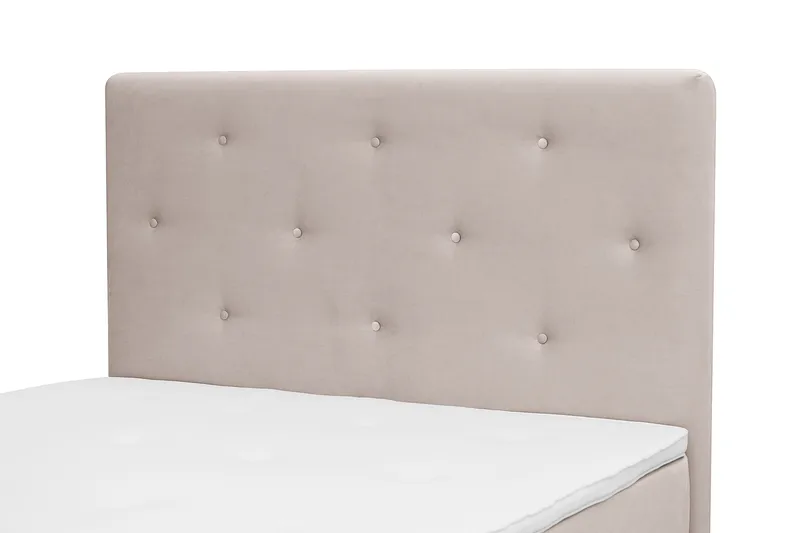 Dream Komplett Sengepakke 120x200 cm Asymmetriske knapper - Beige - Møbler - Senger - Kontinentalsenger