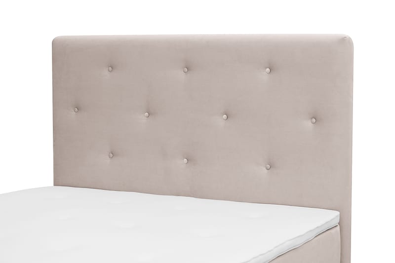 Dream Komplett Sengepakke 120x200 cm Asymmetriske knapper - Beige - Møbler - Senger - Kontinentalsenger