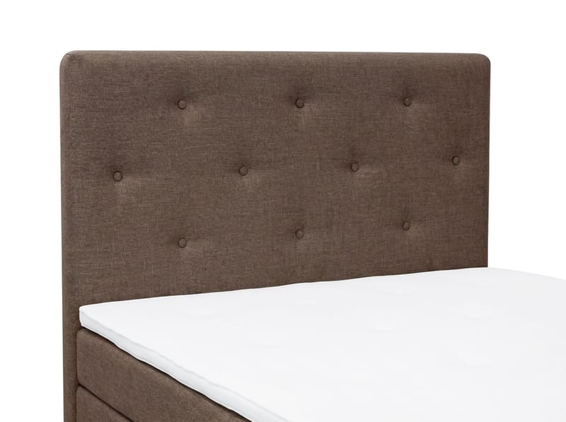 Dream Komplett Sengepakke 120x200 cm Asymmetriske knapper - Brun - Møbler - Senger - Kontinentalsenger