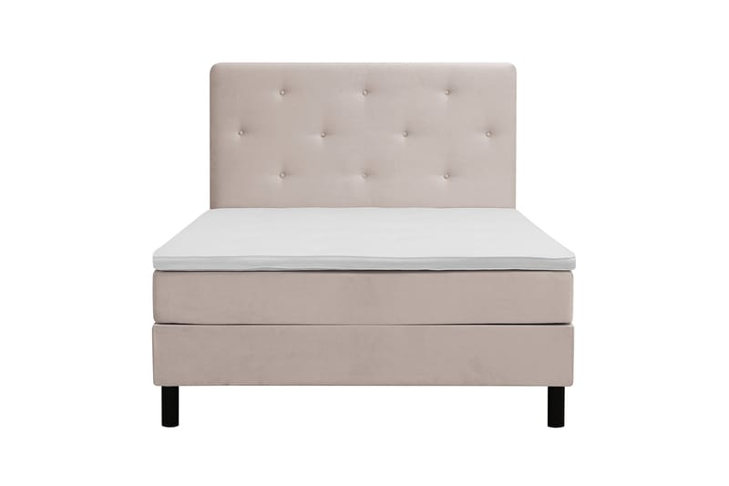 Dream Komplett Sengepakke 140x200 cm Asymmetriske knapper - Beige - Møbler - Senger - Komplett sengepakke