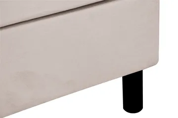 Dream Komplett Sengepakke 150x200 cm Asymmetriske knapper - Beige - Møbler - Senger - Komplett sengepakke