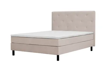 Dream Komplett Sengepakke 150x200 cm Asymmetriske knapper - Beige - Møbler - Senger - Komplett sengepakke