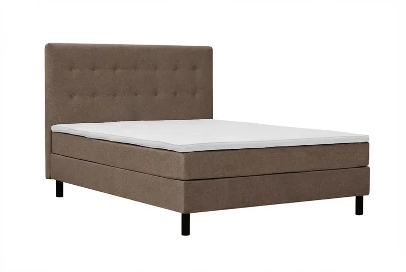 Dream Komplett Sengepakke 150x200 cm Knapper - Brun - Møbler - Senger - Kontinentalsenger
