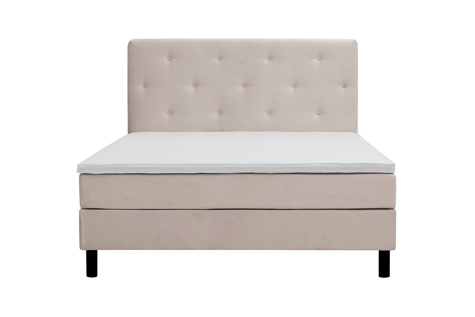 Dream Komplett Sengepakke 160x200 cm Asymmetriske knapper - Beige