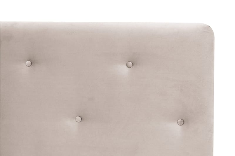 Dream Komplett Sengepakke 160x200 cm Asymmetriske knapper - Beige - Møbler - Senger - Kontinentalsenger