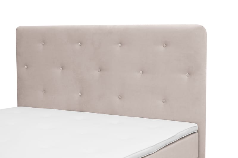 Dream Komplett Sengepakke 160x200 cm Asymmetriske knapper - Beige - Møbler - Senger - Komplett sengepakke