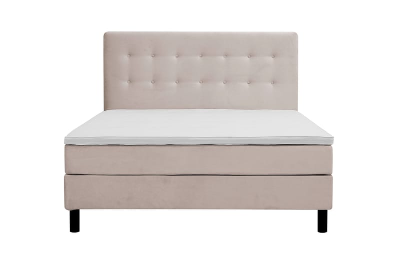 Dream Komplett Sengepakke 160x200 cm Knapper - Beige - Møbler - Senger - Komplett sengepakke