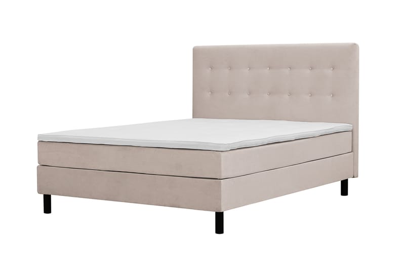 Dream Komplett Sengepakke 160x200 cm Knapper - Beige - Møbler - Senger - Komplett sengepakke