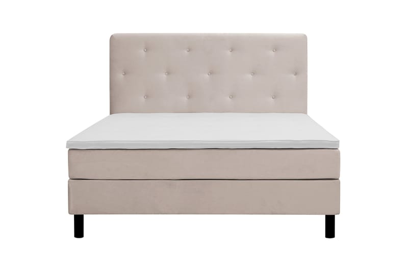 Dream Komplett Sengepakke 180x200 cm Asymmetriske knapper, Beige