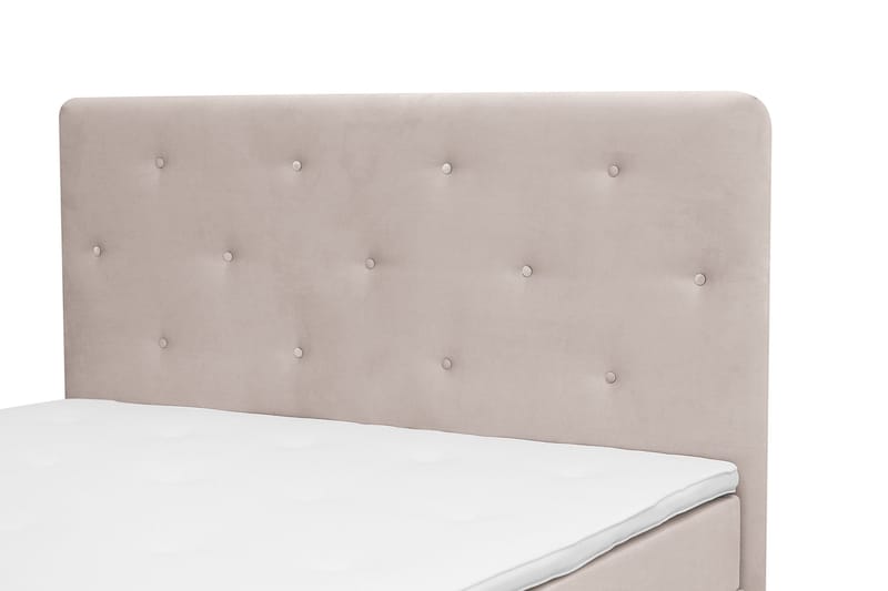 Dream Komplett Sengepakke 180x200 cm Asymmetriske knapper - Beige - Møbler - Senger - Kontinentalsenger