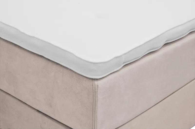 Dream Komplett Sengepakke 180x200 cm Asymmetriske knapper - Beige - Møbler - Senger - Kontinentalsenger