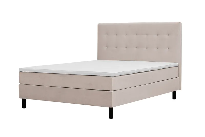 Dream Komplett Sengepakke 180x200 cm Knapper - Beige - Møbler - Senger - Kontinentalsenger