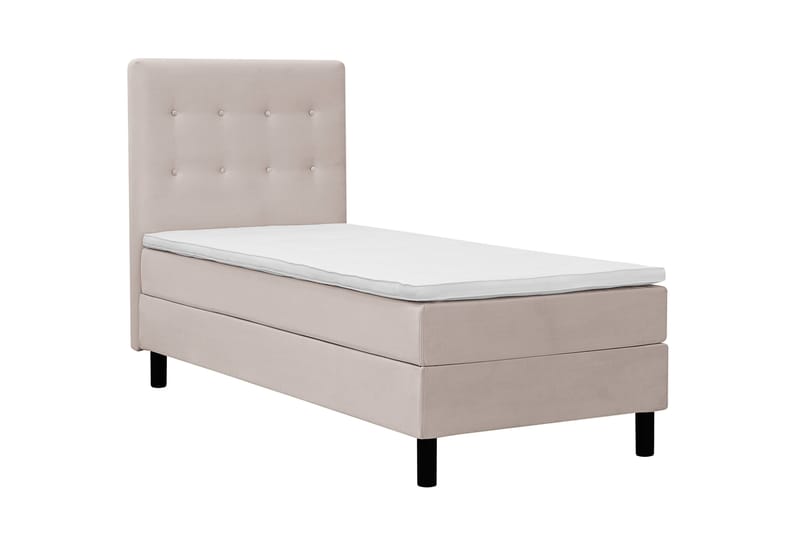 Dream komplett sengepakke 90x200 cm knapper - Beige - Møbler - Senger - Komplett sengepakke