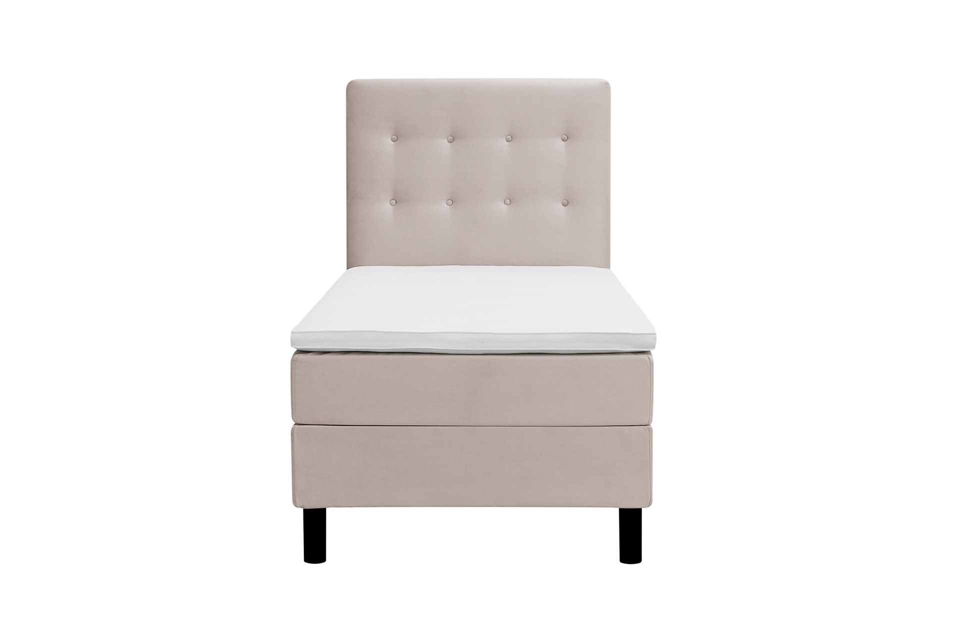 Dream komplett sengepakke 90x200 cm knapper - Beige