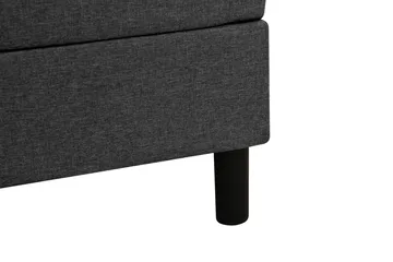 Dream komplett sengepakke 90x200 cm knapper - Mørkegrå - Møbler - Senger - Komplett sengepakke
