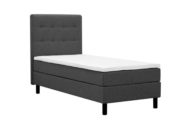 Dream komplett sengepakke 90x200 cm knapper - Mørkegrå - Møbler - Senger - Komplett sengepakke