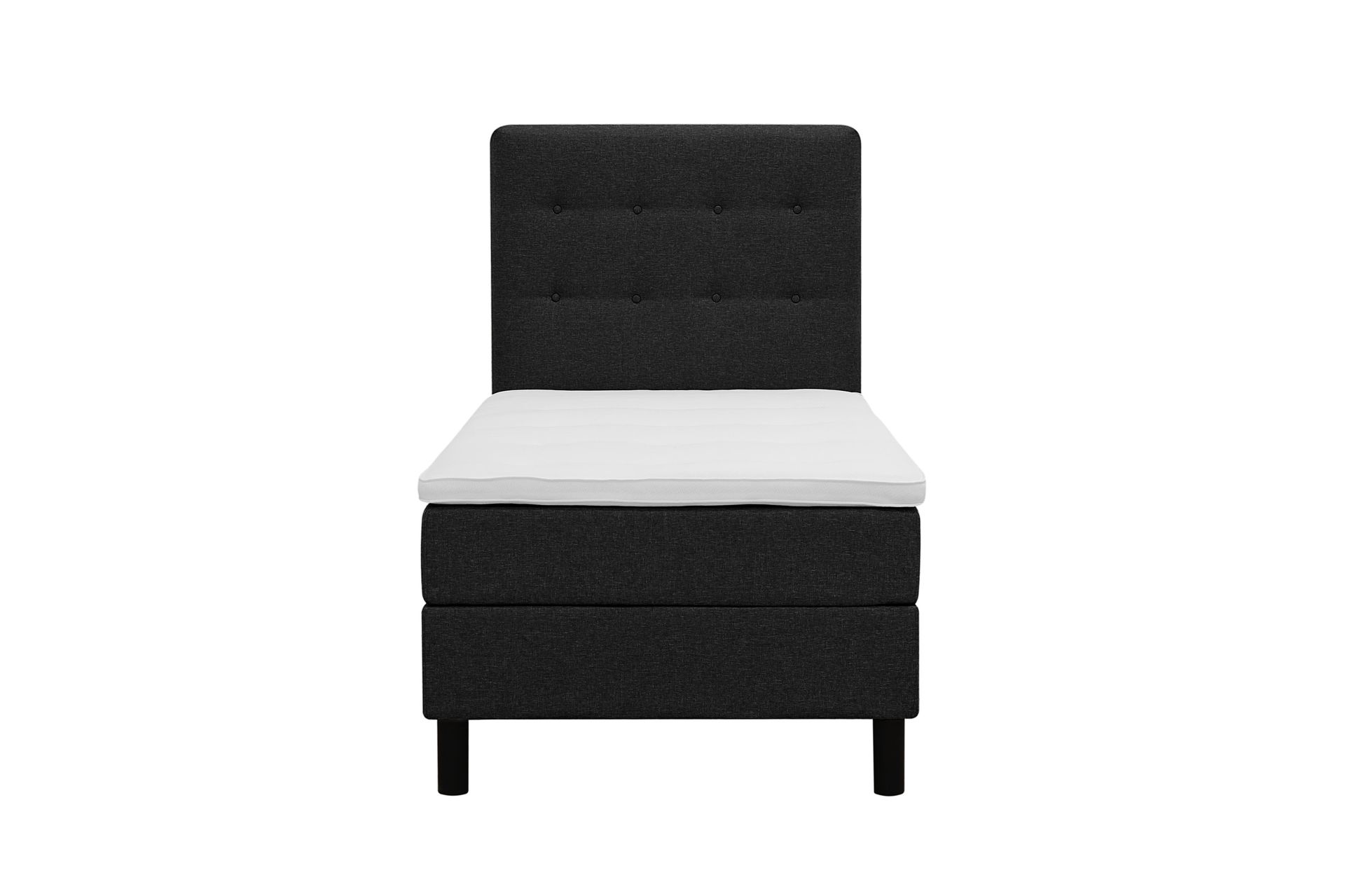 Dream komplett sengepakke 90x200 cm knapper - Svart