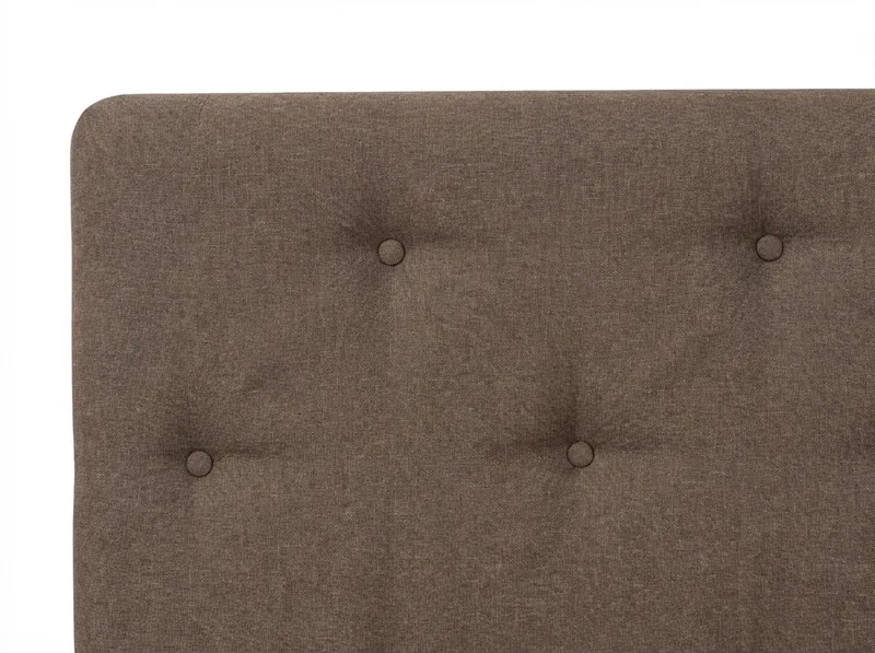 Dream komplett sengesett 140x200 cm asymmetriske knapper - Brun - Møbler - Senger - Kontinentalsenger