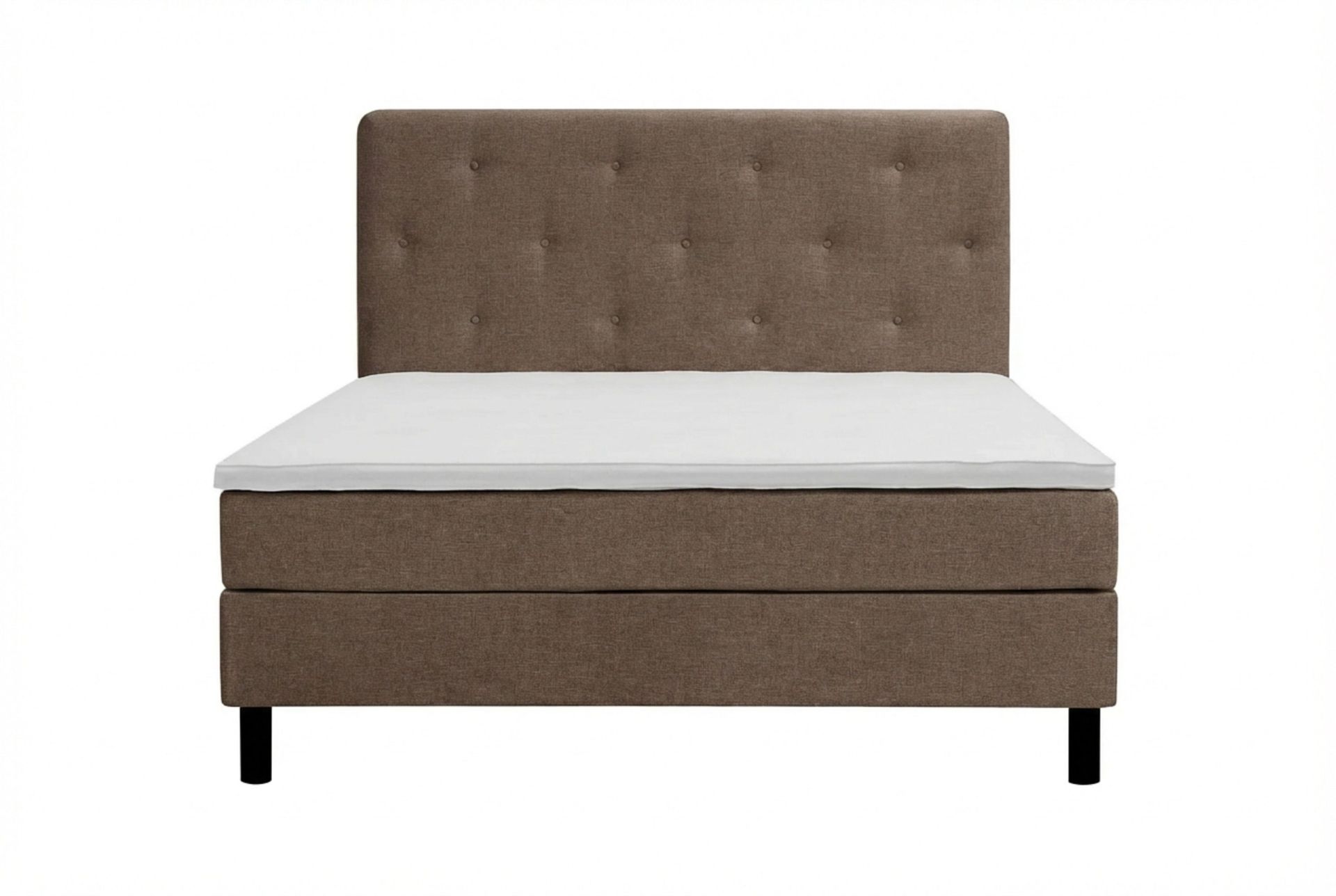 Dream komplett sengesett 150x200 cm asymmetriske knapper - Brun