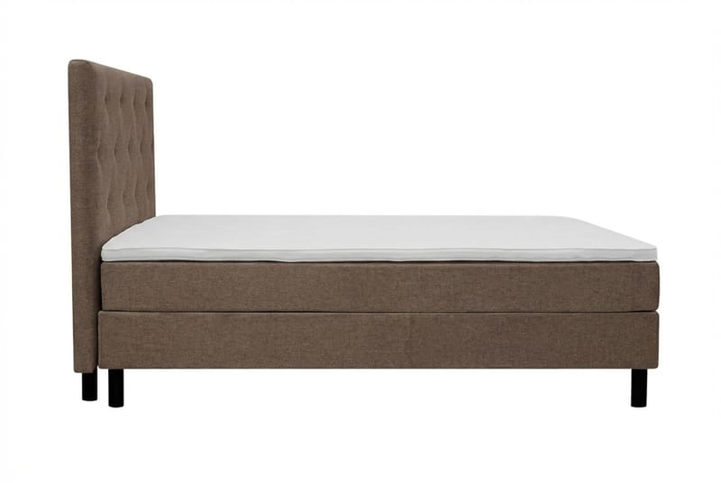 Dream komplett sengesett 150x200 cm asymmetriske knapper - Brun - Møbler - Senger - Kontinentalsenger