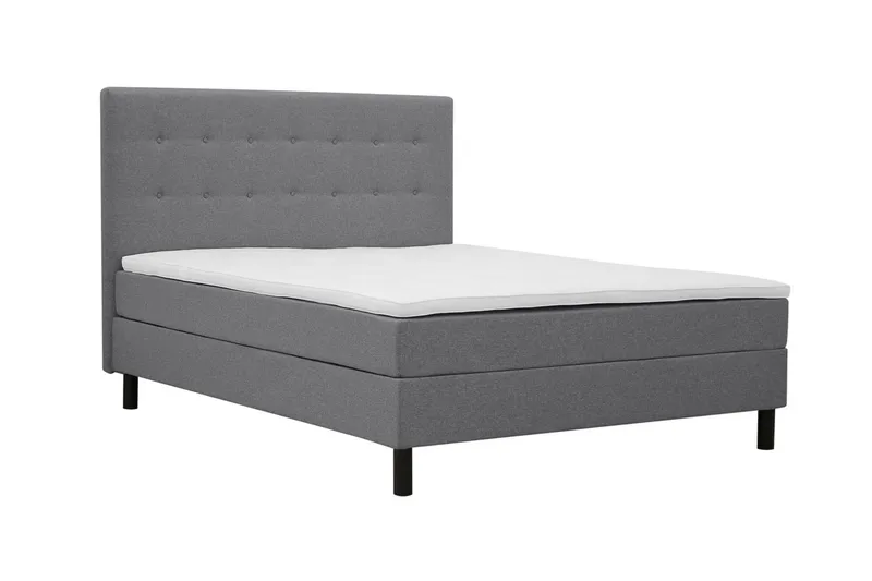 Dream Komplett Sengpakke 180x200 cm Avtagbart Trekk - Grå - Møbler - Senger - Kontinentalsenger