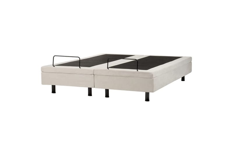 Dubbelsäng Beliani Duke II Beige-Svart, 160x200 cm Beige 160x200 - Møbler - Senger - Dobbeltsenger
