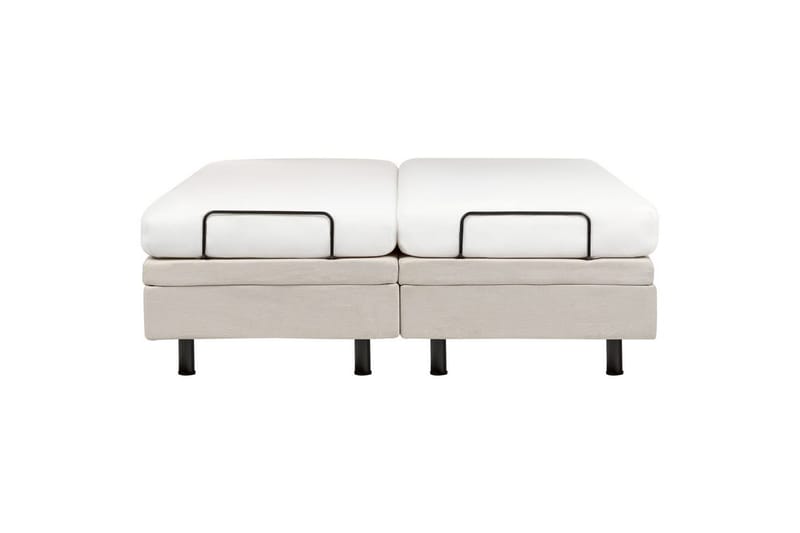 Dubbelsäng Beliani Duke II Beige-Svart, 160x200 cm Beige 160x200 - Møbler - Senger - Dobbeltsenger