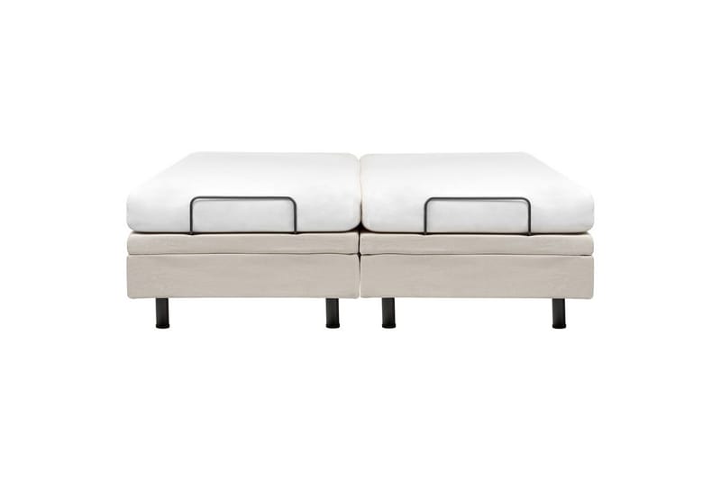 Dubbelsäng Beliani Duke II Beige-Svart, 160x200 cm Beige 180x200 - Møbler - Senger - Dobbeltsenger