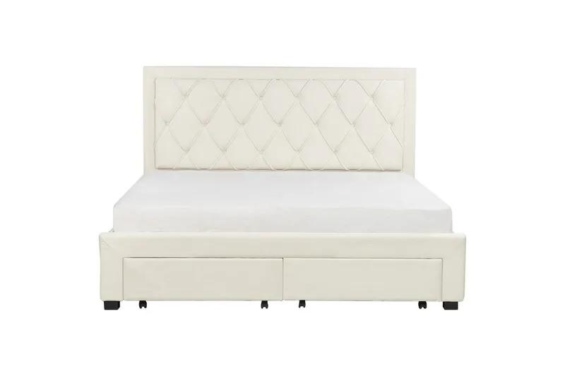 Dubbelsäng Beliani Lievin med förvaring 140x200 cm 180x200 - Møbler - Senger - Sengeramme & sengestamme