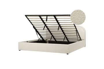 Dubbelsäng Beliani Quillien med förvaring 140x200 cm 180x200 - Møbler - Senger - Seng med oppbevaring