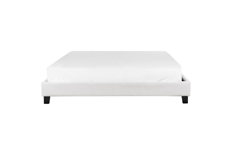 Dubbelsäng Beliani Roanne med lamellram Beige-Mörkt Trä, 140x200 cm, Bouclé Grey 180x200 VALUE_MISSING_3 - Møbler - Senger - Dobbeltsenger