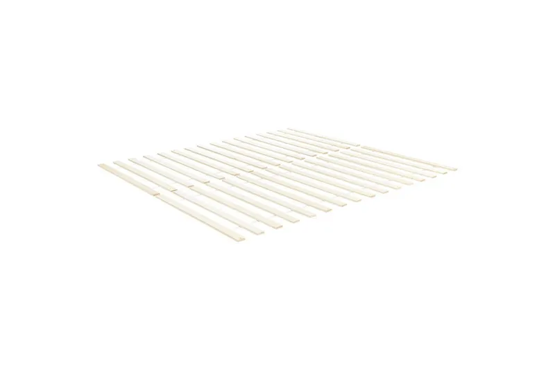 Dubbelsäng Beliani Royan med lamellram Vit, 140x200 cm 140x200 - Møbler - Senger - Sengeramme & sengestamme