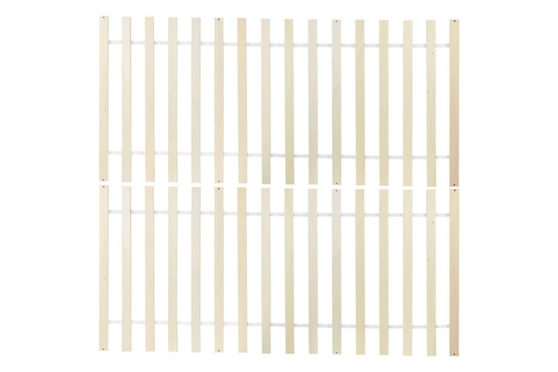 Dubbelsäng Beliani Royan med lamellram Vit, 140x200 cm 140x200 - Møbler - Senger - Sengeramme & sengestamme