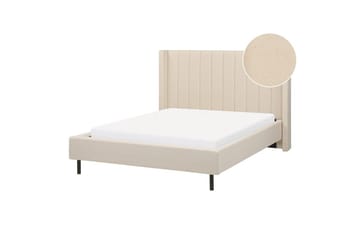 Dubbelsäng Beliani Villette med lamellram 140x200 cm 140x200 - Møbler - Senger - Dobbeltsenger