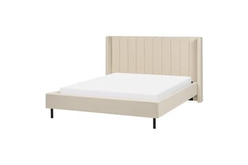 Dubbelsäng Beliani Villette med lamellram 140x200 cm 160x200 - Møbler - Senger - Dobbeltsenger