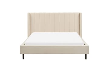 Dubbelsäng Beliani Villette med lamellram 140x200 cm 160x200 - Møbler - Senger - Dobbeltsenger
