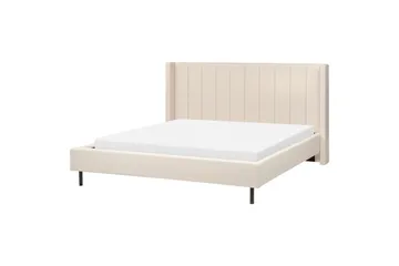 Dubbelsäng Beliani Villette med lamellram 140x200 cm 180x200 - Møbler - Senger - Dobbeltsenger