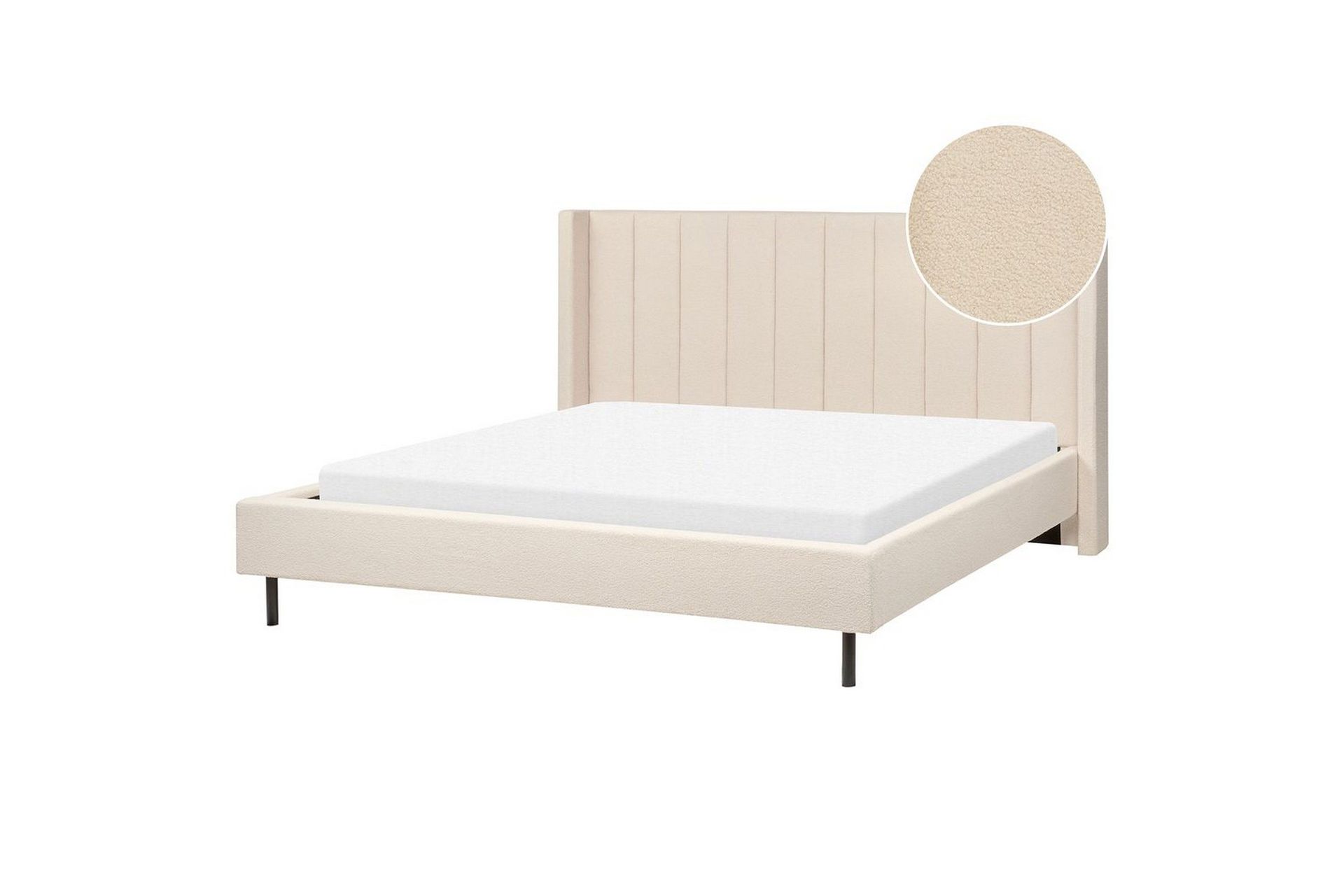 Dubbelsäng Beliani Villette med lamellram 140x200 cm 180x200 -