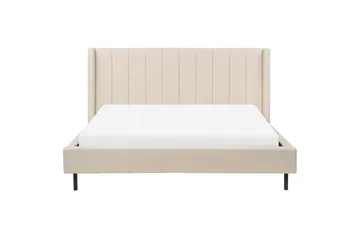 Dubbelsäng Beliani Villette med lamellram 140x200 cm 180x200 - Møbler - Senger - Dobbeltsenger