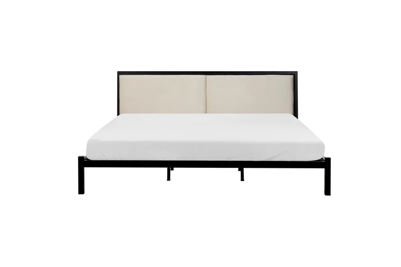 Dwan Sengramme 180x200 cm - Svart/Beige - Møbler - Senger - Sengeramme & sengestamme