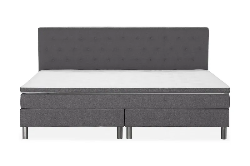 Ella Familieseng 240x200 cm - (+Flere valg) Mørkegrå - Møbler - Senger - Komplett sengepakke