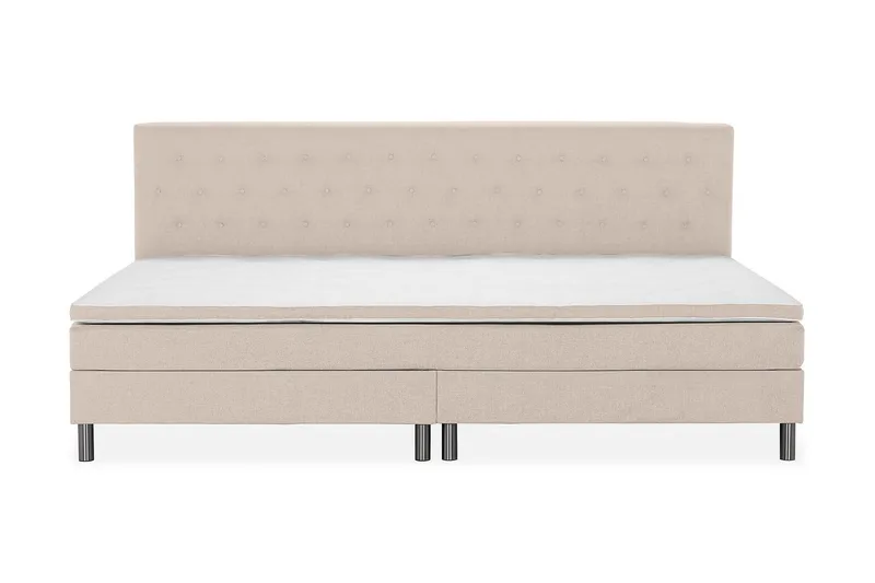 Ella Familieseng 280x200 cm - (+Flere valg) Beige - Møbler - Senger - Komplett sengepakke