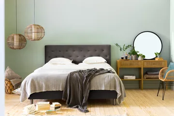 Ella Sengepakke 160x200cm Dypheftet - Mørkegrå / fløyel - Møbler - Senger - Komplett sengepakke