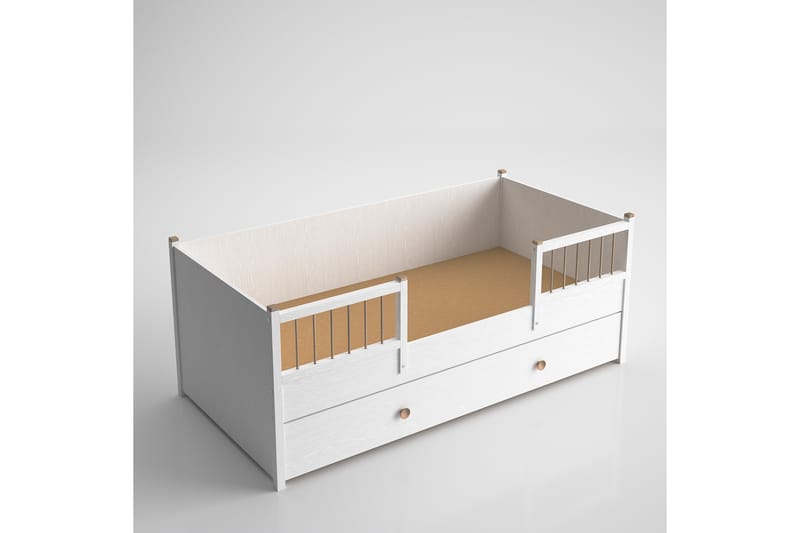Elspet Sengeramme 90x200 cm - Hvit - Møbler - Senger - Sengeramme & sengestamme