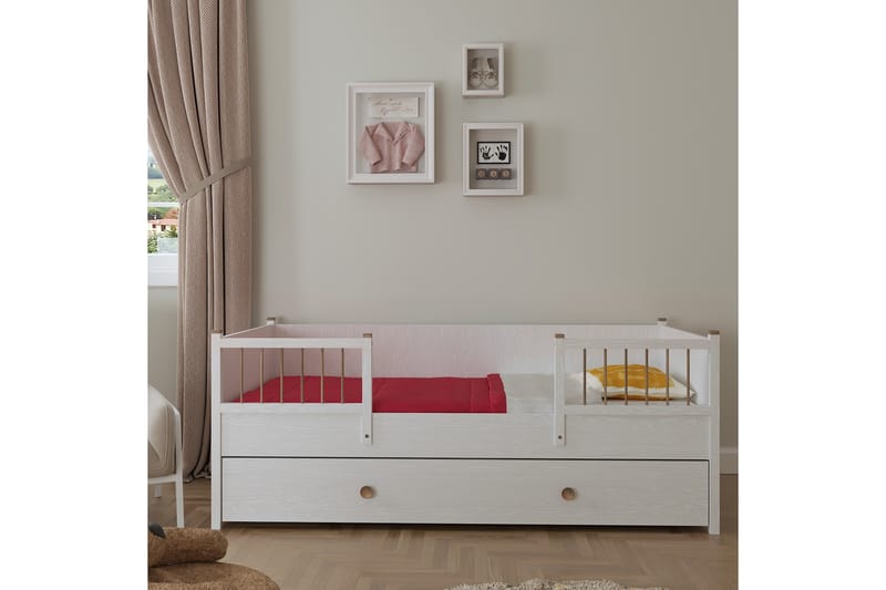 Elspet Sengeramme 90x200 cm - Hvit - Møbler - Senger - Sengeramme & sengestamme