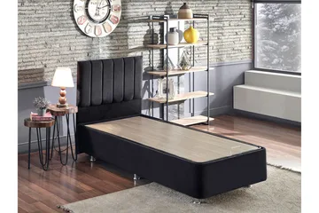 Endulanie Sengeramme med Sengegavl Singel 120x200 cm - Svart - Møbler - Senger - Komplett sengepakke
